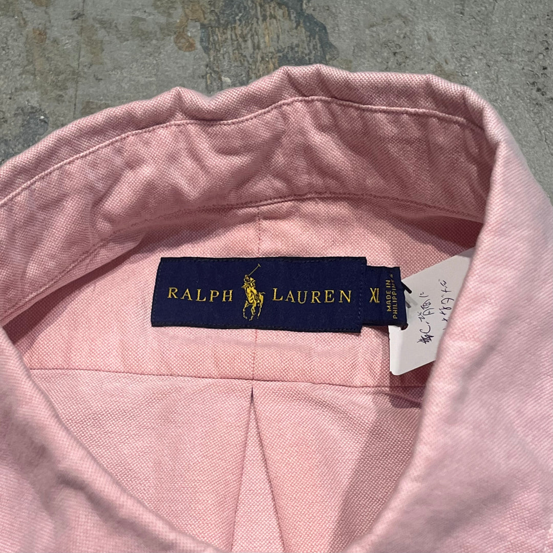 #4377 古着 Ralph Lauren/ラルフローレン/Long Sleeve Button Down Shirt/長袖ボタンダウンシャツ/サイズXL