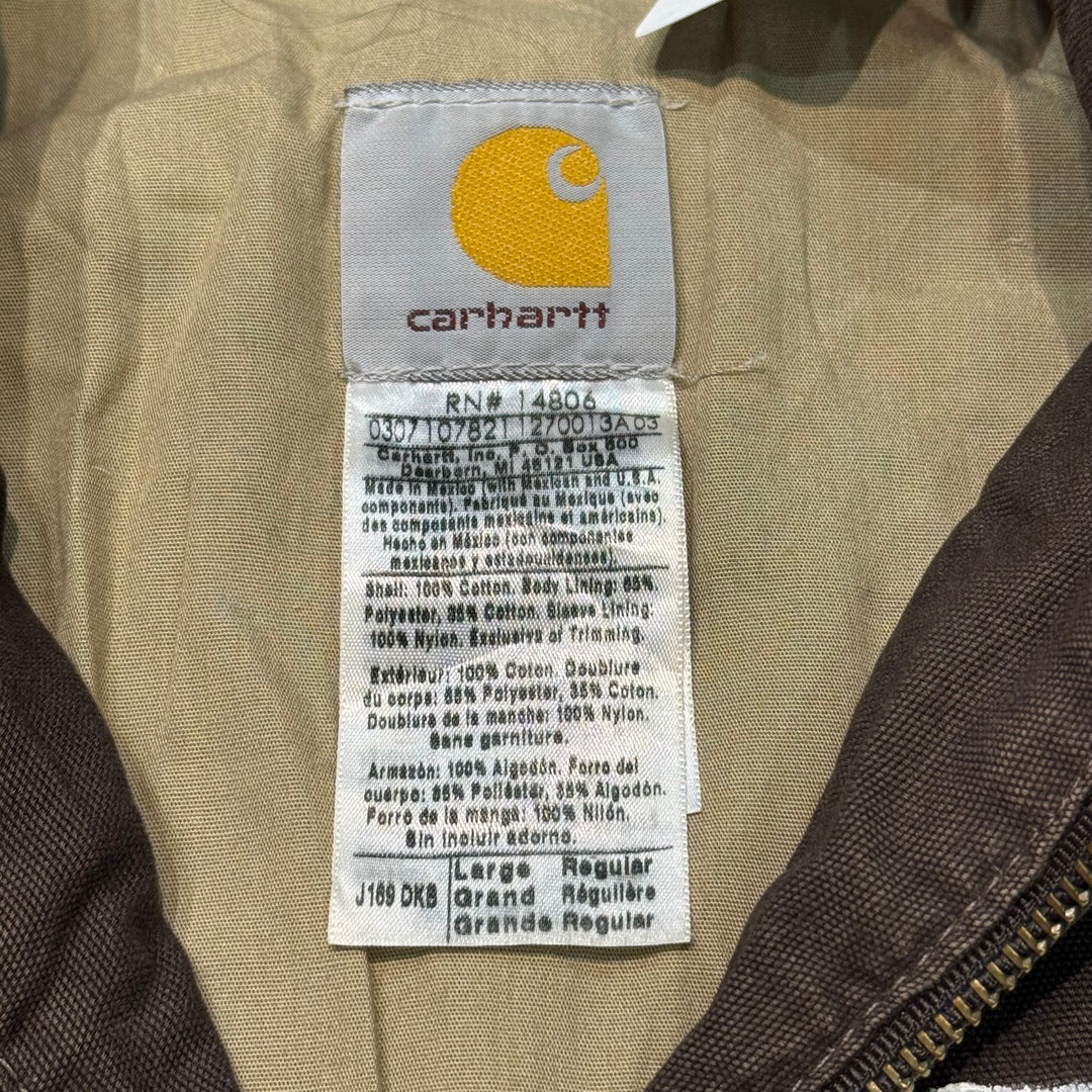 古着 carhartt/ カーハート/ ハミルトンジャケット/ ダック地/ スカル/ リメイク/ サイズL