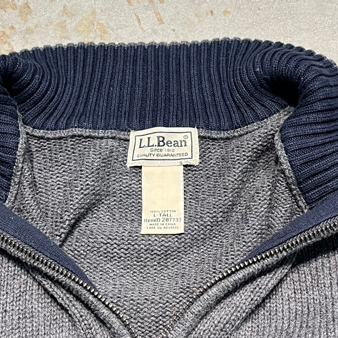 #3391 L.L.Bean/エルエルビーン/Half zip knit/ハーフジップニット/サイズL