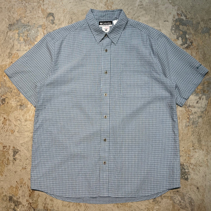 古着 Columbia/ コロンビア/ 半袖シャツ/チェック柄/サイズXL