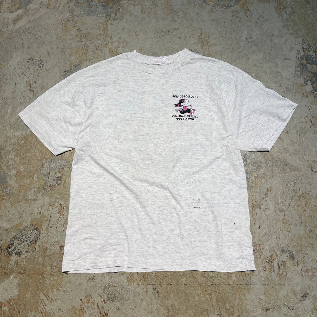 古着 93'~94's ブローニュの森/公式ジャージ/フランス･パリ/ヴィンテージ シングルステッチプリントTシャツ/サイズL相当