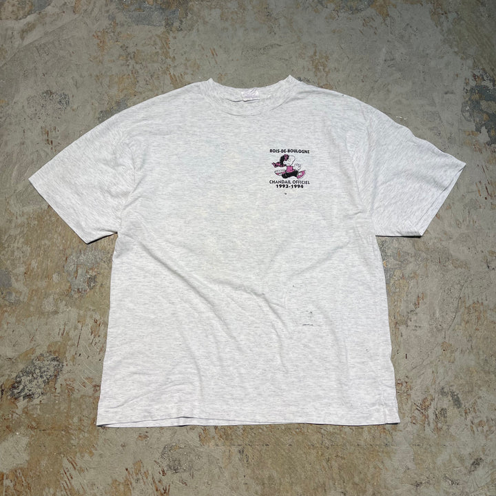 古着 93'~94's ブローニュの森/公式ジャージ/フランス･パリ/ヴィンテージ シングルステッチプリントTシャツ/サイズL相当