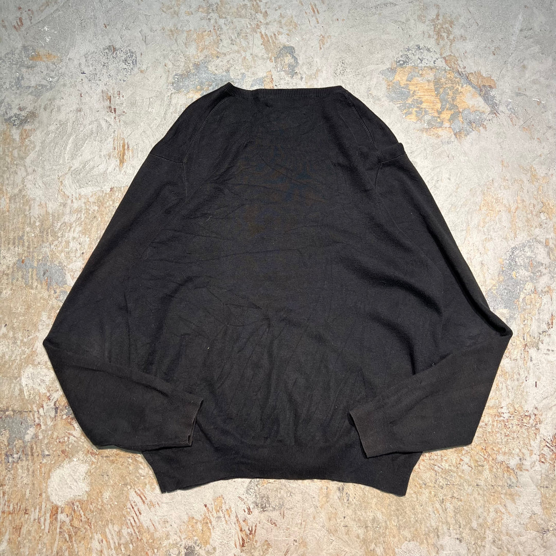 #3710 古着 POLO by Ralph Lauren/ラルフローレン / PIMA Cotton knit V Neck Sweatrer Shirts/ピマコットLンニットＶネックセーター/サイズL