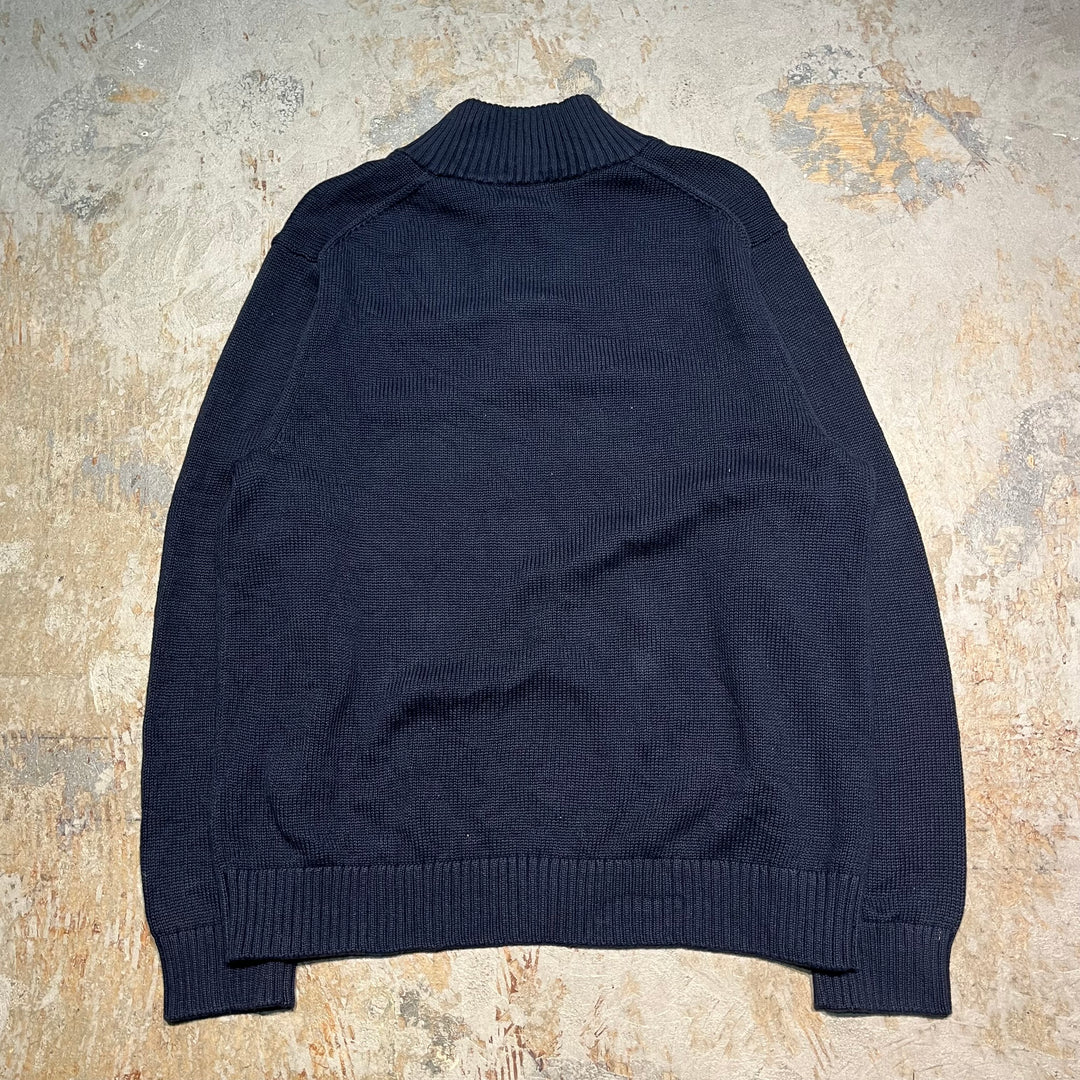 #3364 L.L.Bean/エルエルビーン/Half zip knit/ハーフジップニット/企業ロゴ/サイズ L
