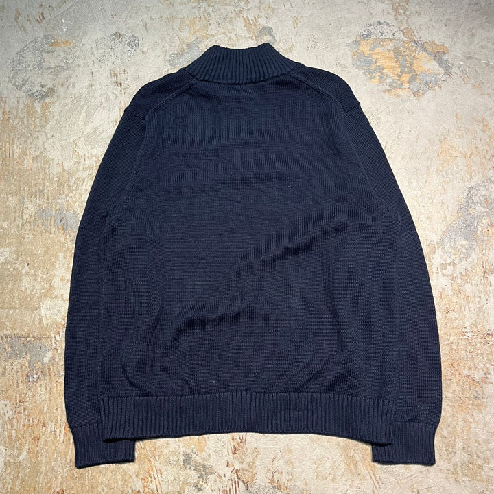#3364 L.L.Bean/エルエルビーン/Half zip knit/ハーフジップニット/企業ロゴ/サイズ L