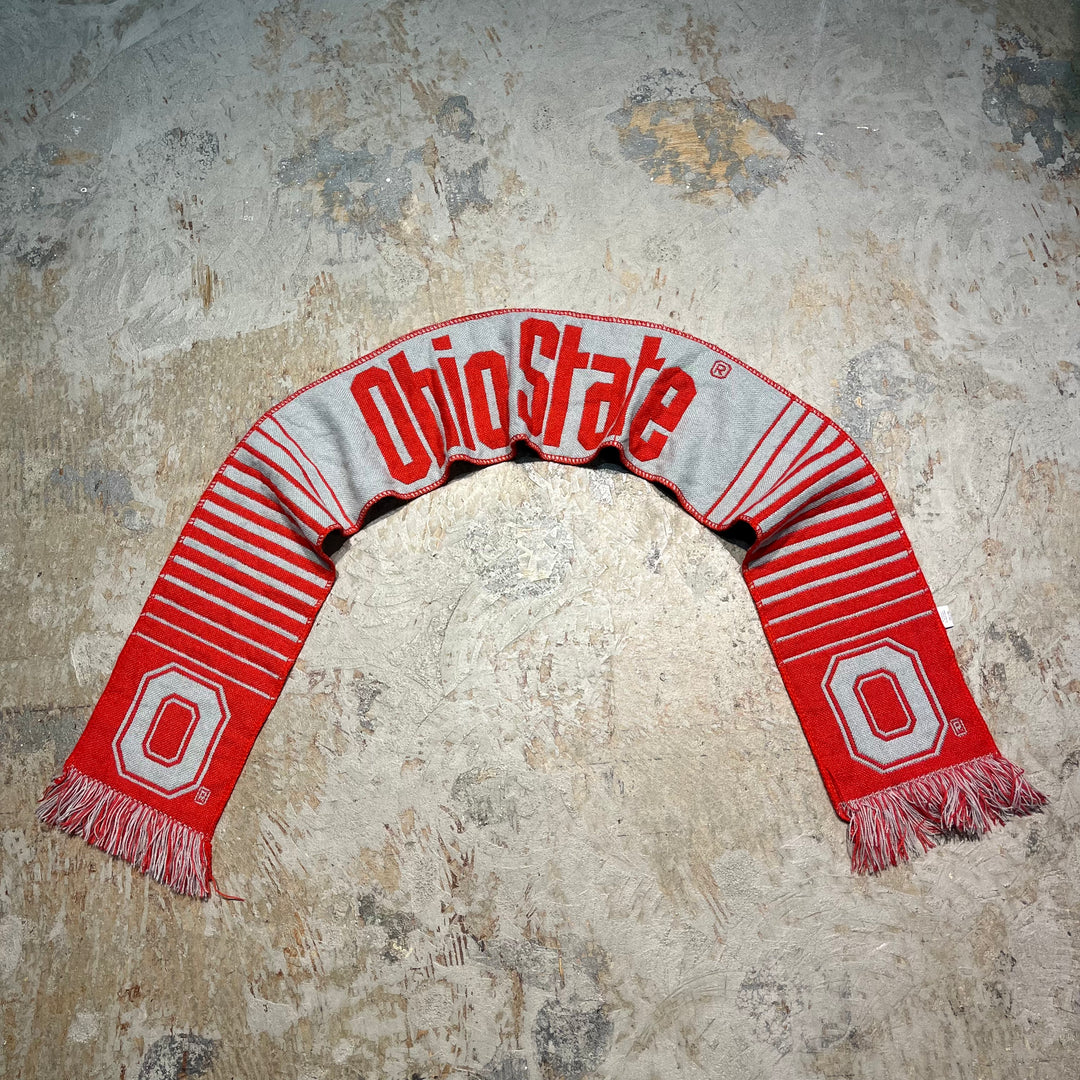 #2092 古着 サッカーマフラー　Ohio State Buckeyes/オハイオ・ステイト・バックアイズ