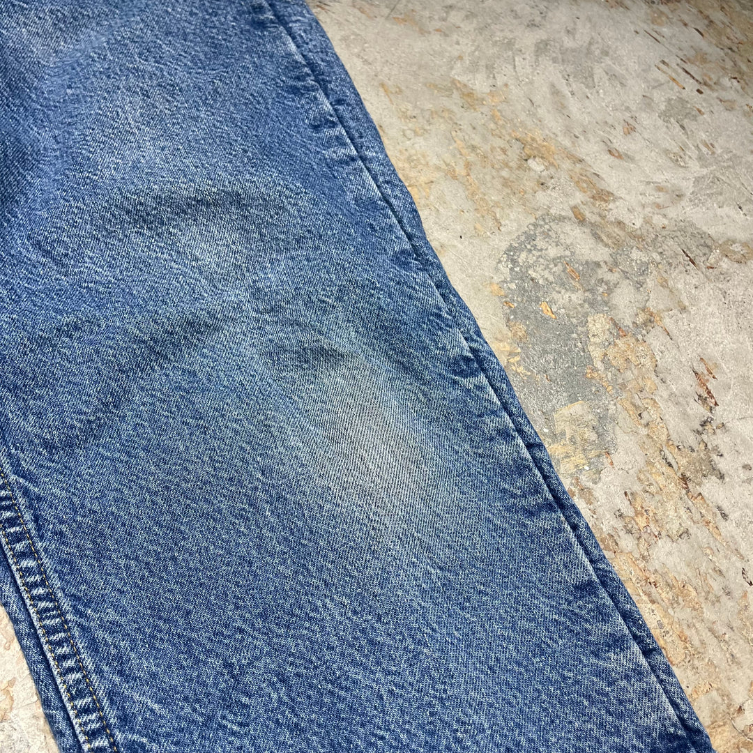 #4224 古着 Carhartt/カーハート / Denim Pants/デニムパンツ /ジーンズ / 裏地チェック/34×30
