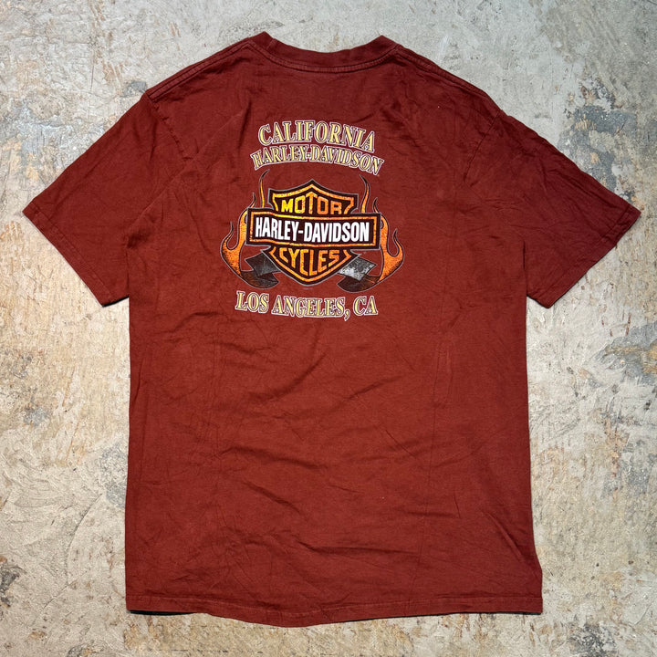 古着 USA製 Harley-Davidson/ハーレーダビッドソン/ プリントTシャツ/サイズL
