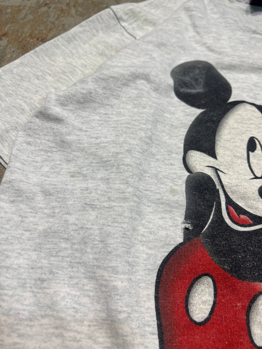 #4542 古着 95's Vintage/ヴィンテージ/Disney/ディズニー/Micky/ミッキー/Minnie/ミニー/short sleeve print t-shirt Tee/半袖プリントTシャツ/シングルステッチ/サイズM相当