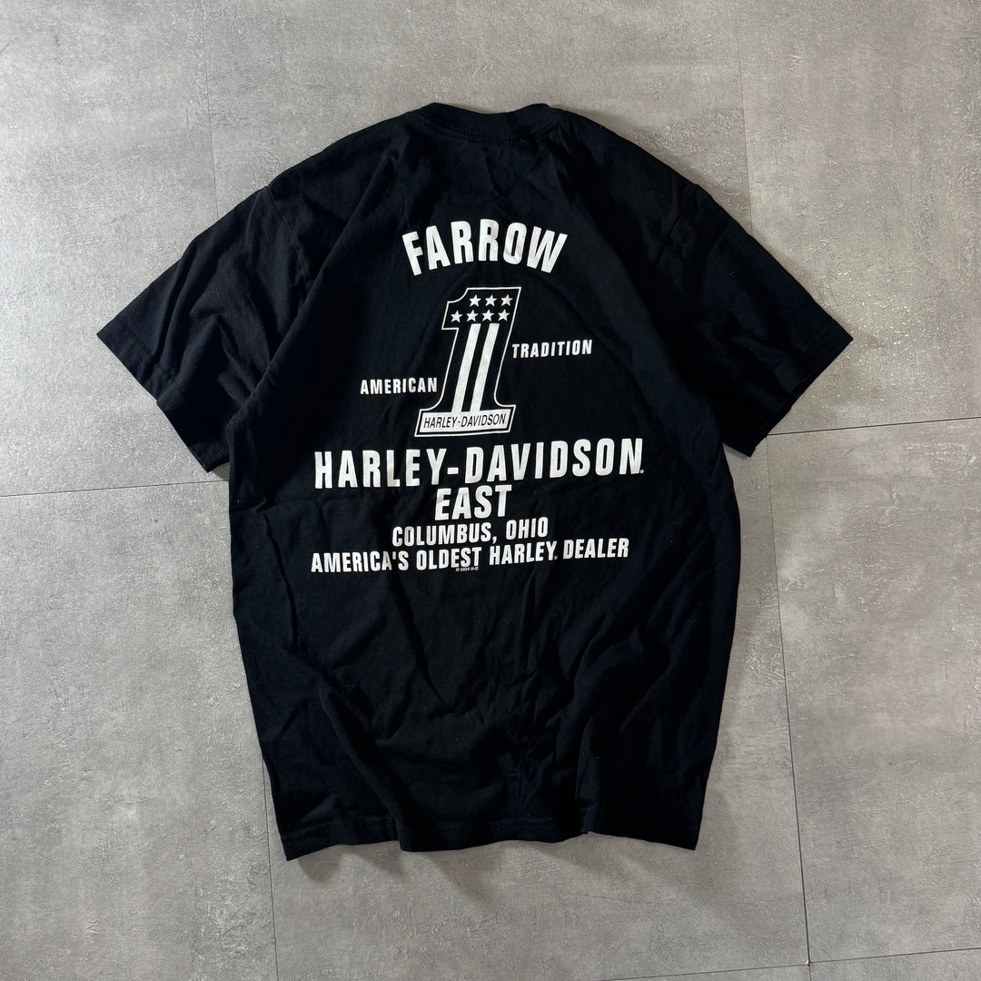 古着 USA製 Harley-Davidson ハーレーダビッドソン プリントTシャツ サイズM