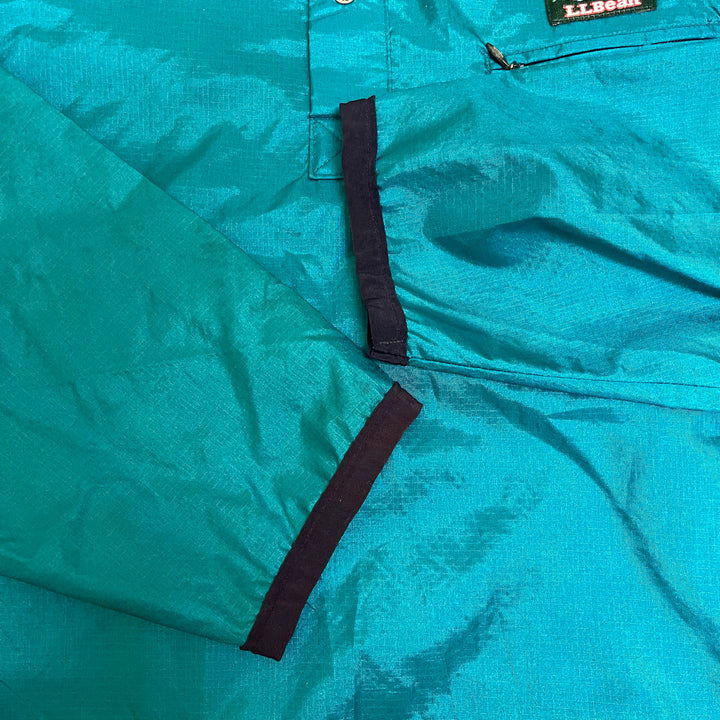 #1777 古着L.L.Bean/エルエルビーン/Ripstop Nylon Pullover/リップストップナイロンプルオーバー/MADE IN USA/サイズM