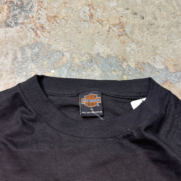 古着 USA製 00's Harley-Davidson/ハーレーダビッドソン/ プリントTシャツ/サイズXL