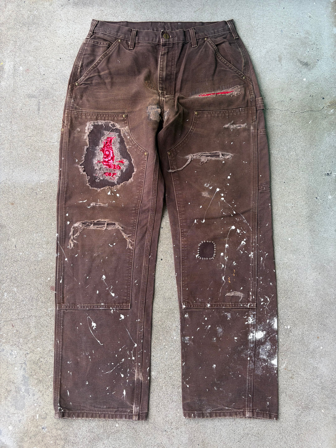 Carhartt Distressed Double Knee Pants W32 L32