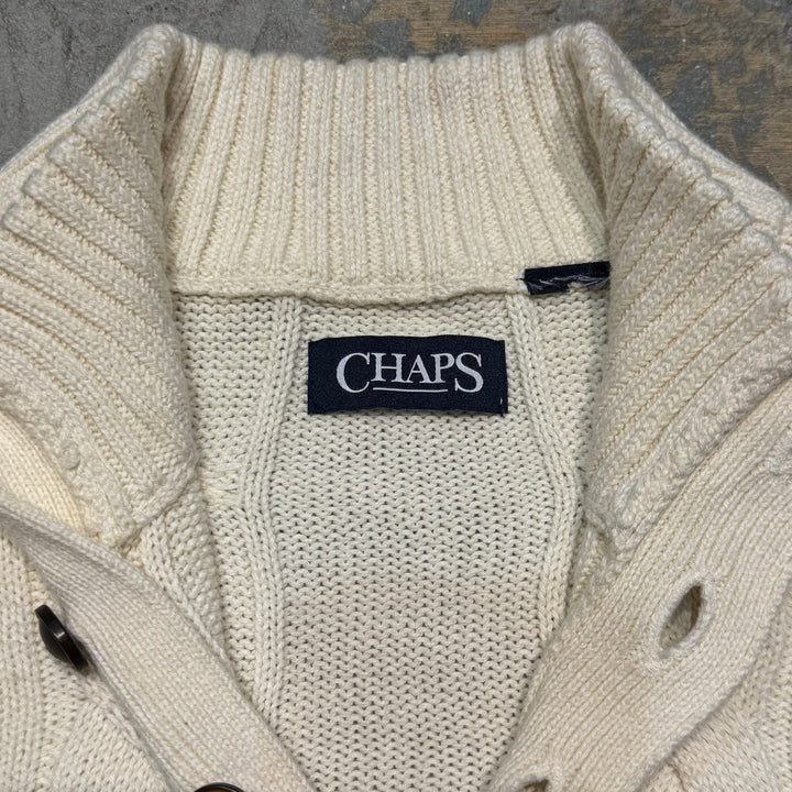 古着 CHAPS/ チャップス/ ハーフボタンニットセーター/ サイズXL相当