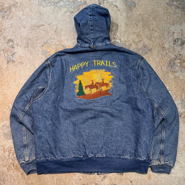 古着 Carhartt/ カーハート/ アクティブジャケット/ ダック地/ 裏地ブランケット/ サイズL相当