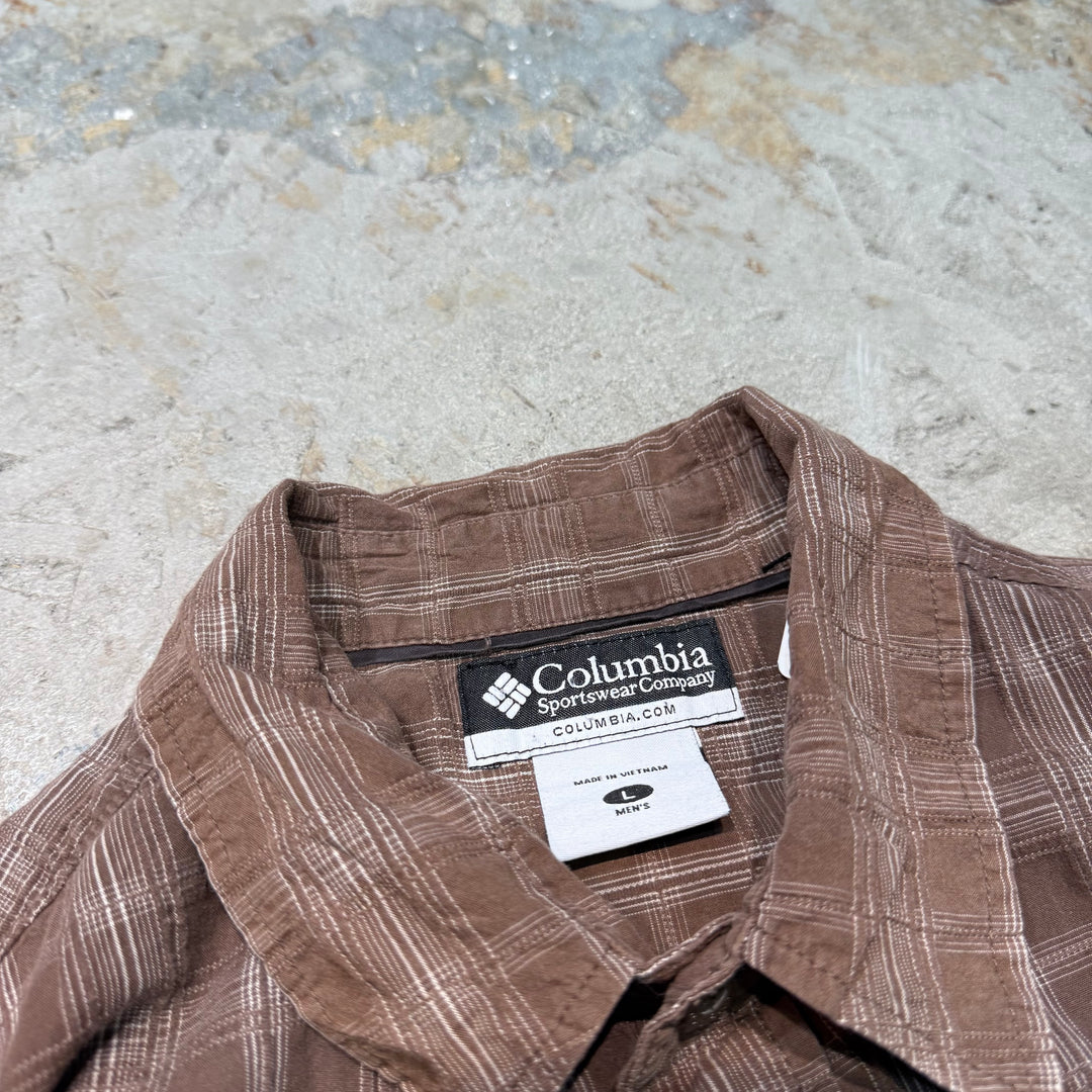 古着 Columbia/ コロンビア/ 半袖シャツ/ チェック柄/ サイズL