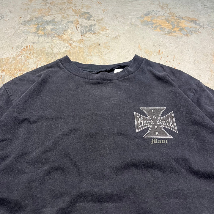 古着 90's HARD ROCK CAFE Detroit/ハードロックカフェ/アドバタイジング/企業系/プリントTシャツ / サイズ2XL相当