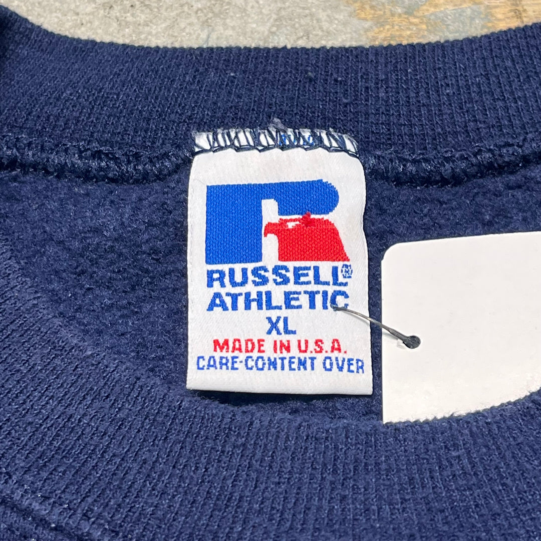 古着 USA製 90's RUSSELL /ラッセル/ブランククルーネックスウェット/無地/サイズXL