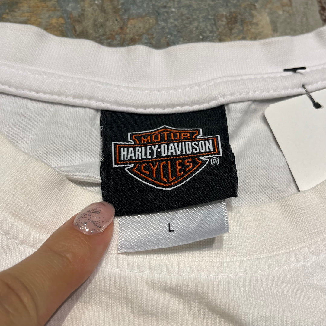 #4792 古着 HARLEY-DAVIDSON/ハーレーダビッドソン/ノースリーブプリントTシャツ/サイズL