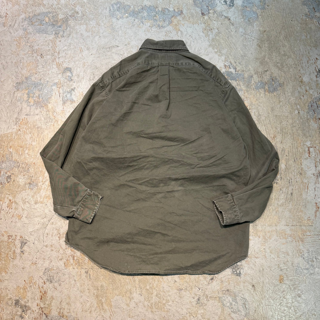 古着 90's RalphLauren/ラルフローレン/ 長袖シャツ/無地/サイズL