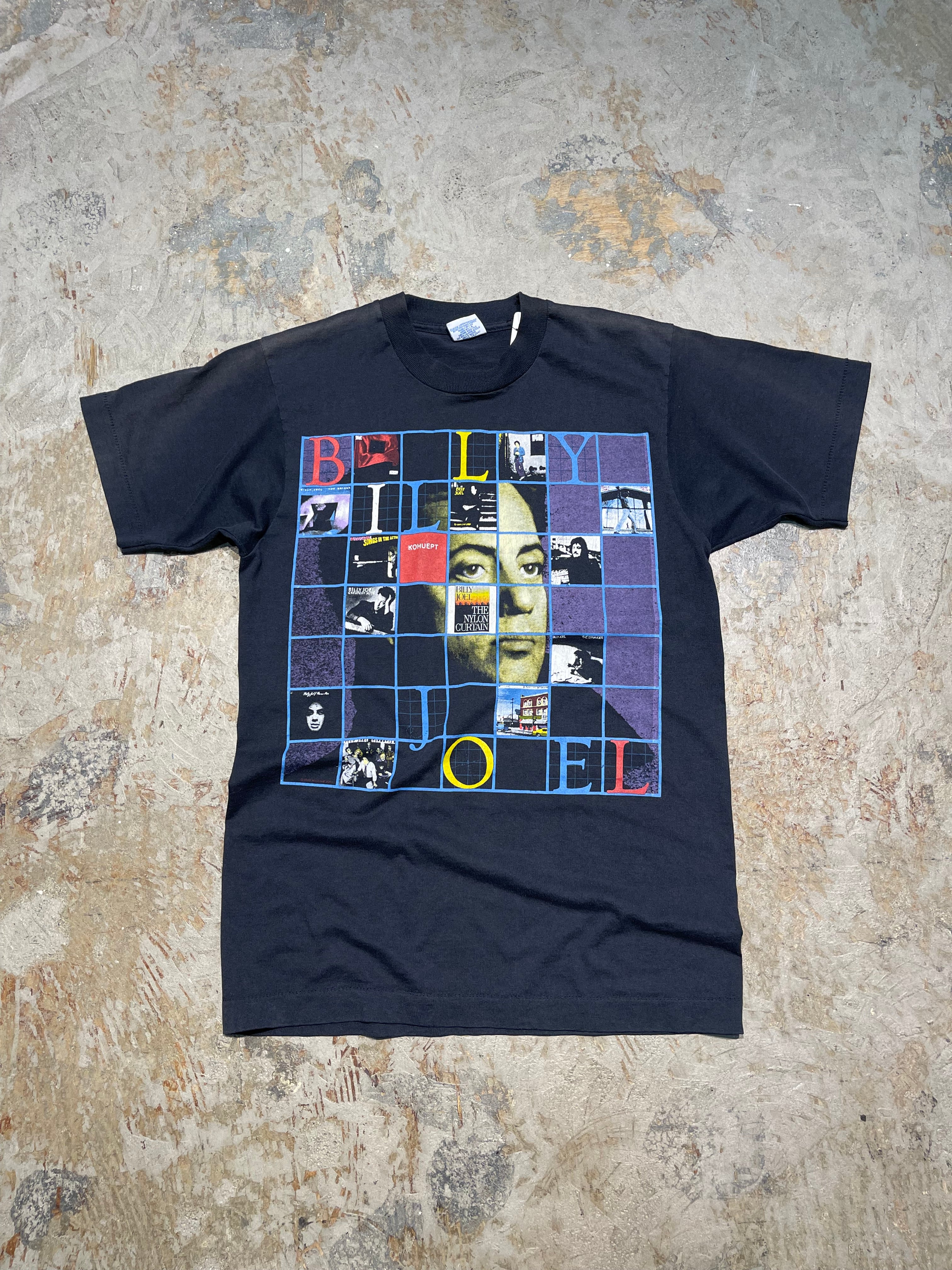 BILLY JOEL ヴィンテージTシャツ　90年代シングルステッチ MA82 古着 USA製 90's BILLY JOEL/ビリー・ジョエル / ツアー89-90