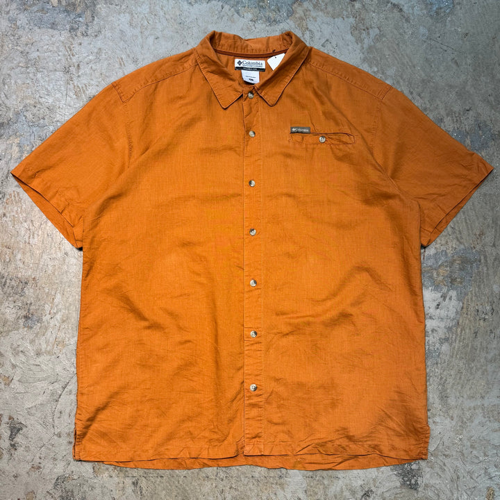 古着 Columbia/ コロンビア/ 半袖シャツ/ 無地/ サイズXL