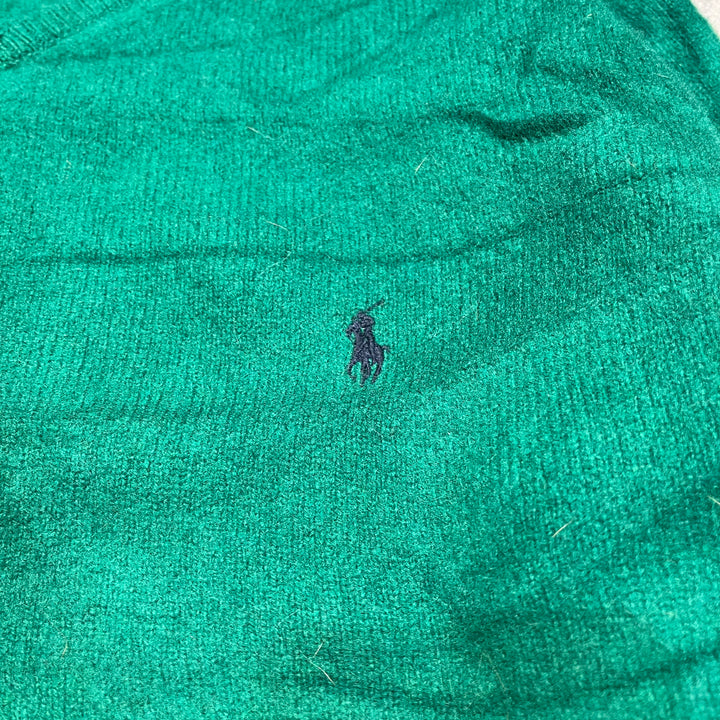 #3691古着/ラルフローレン/POLObyRalphLauren/ラムウールニット/LAMBS WOOL knit/Ｖネック/サイズXL