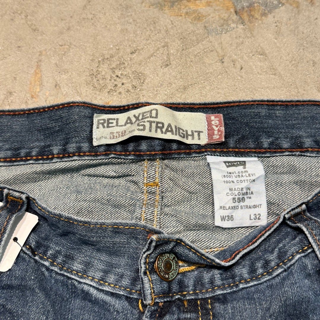 古着 Levi's 559 Customize Jorts/ リーバイス カスタマイズ ジョーツ/ Denim Pants/ デニムパンツ/ 実寸サイズ35