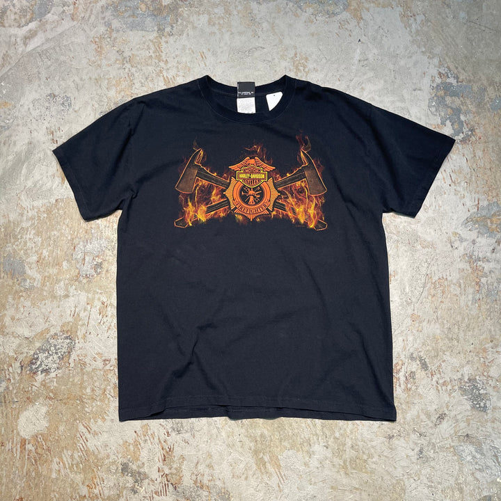 古着 Harley-Davidson/ハーレーダビッドソン/バージニアビーチ/プリントTシャツ/サイズXL