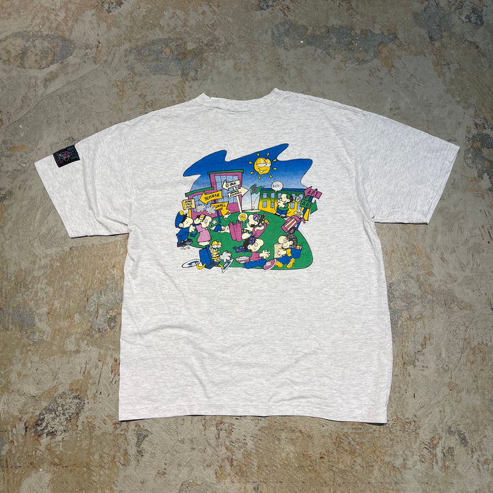 古着 93'~94's ブローニュの森/公式ジャージ/フランス･パリ/ヴィンテージ シングルステッチプリントTシャツ/サイズL相当