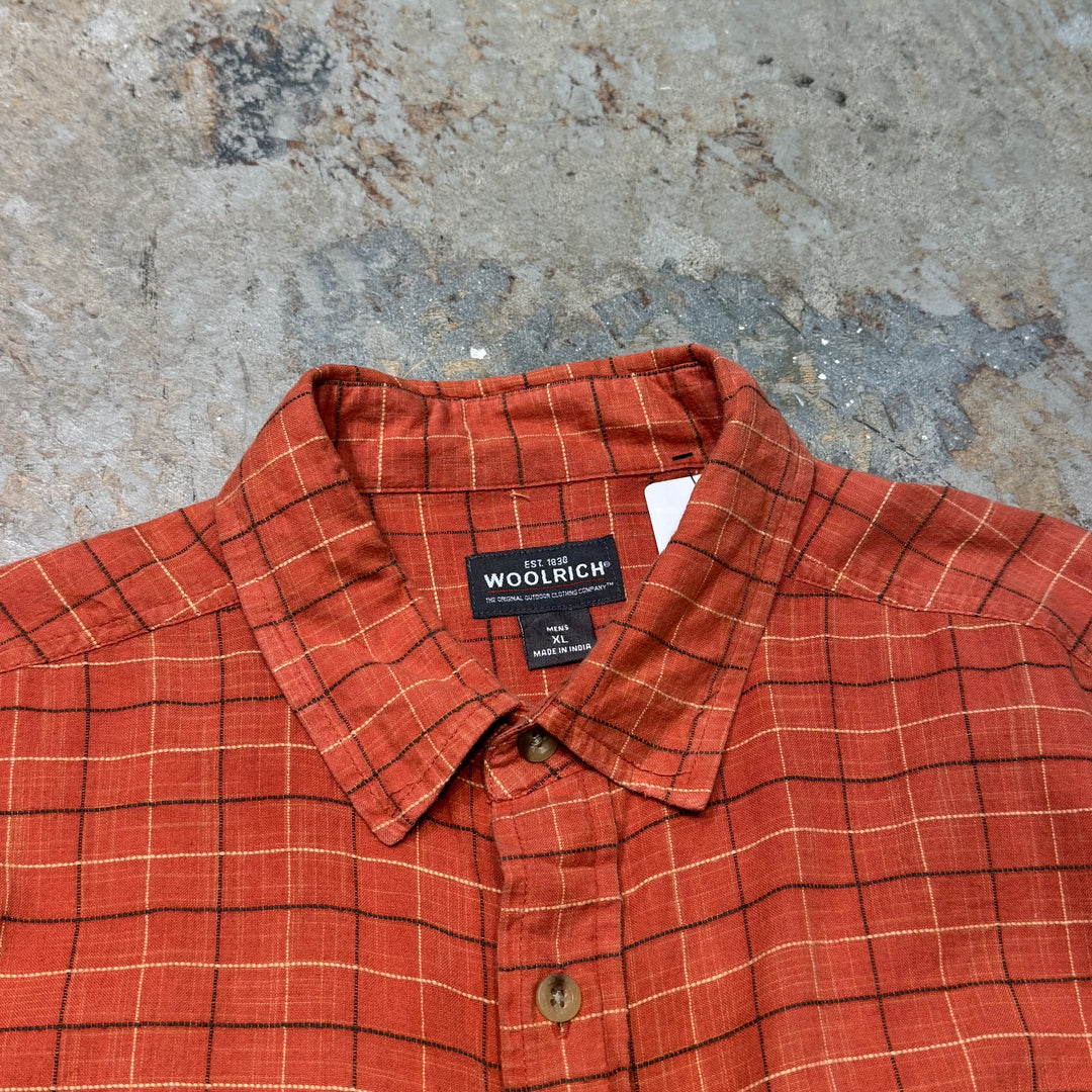 古着 Woolrich/ ウールリッチ/ 半袖シャツ/ チェック柄/ サイズXL