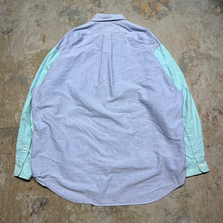 #4375 古着 Ralph Lauren/ラルフローレン /Long Sleeve Button Down Shirt/長袖ボタンダウンシャツ/Crazy pattern/クレイジーパターン/The Big Shirt/ビッグシャツ/サイズL