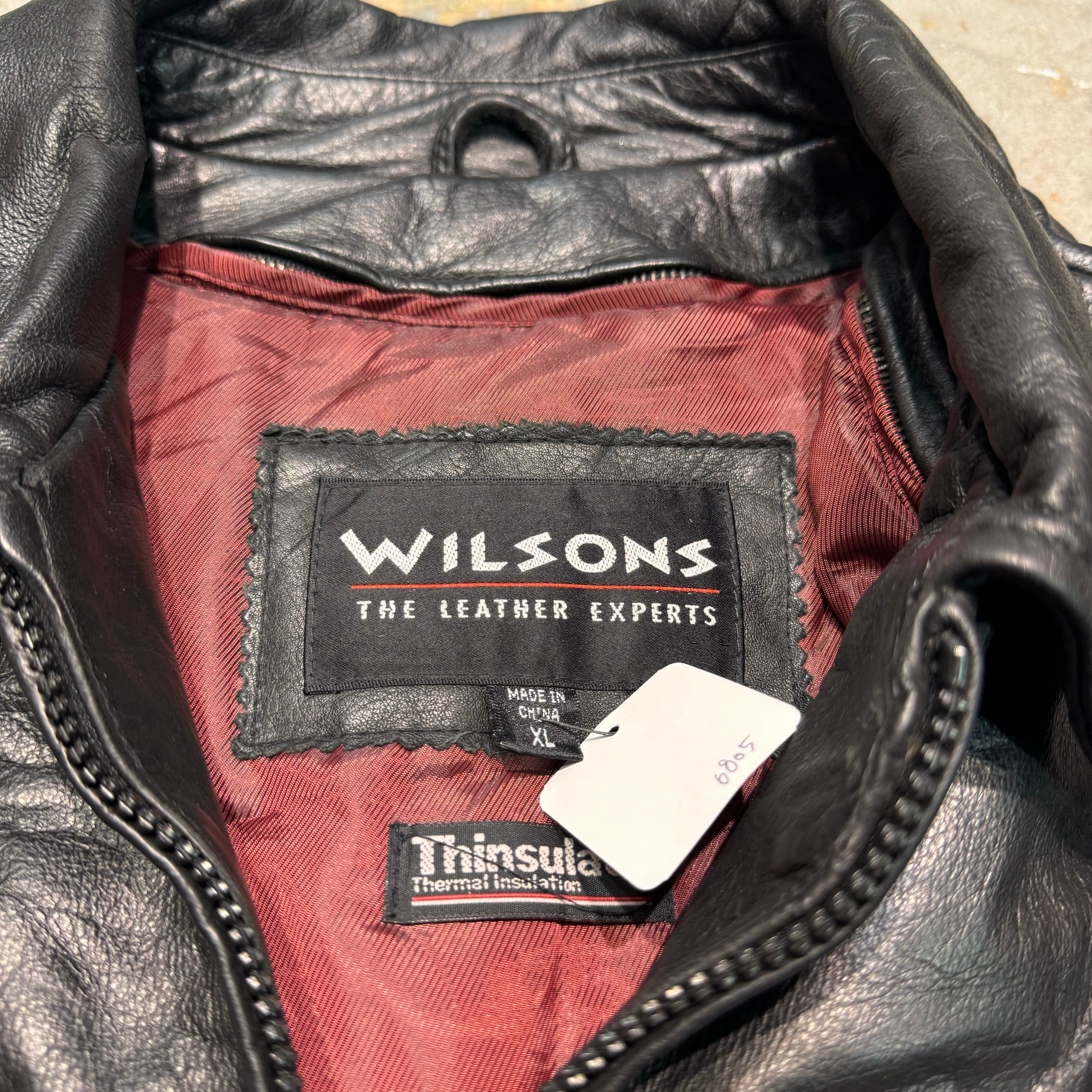 古着 WILSONS LEATHER/ ウィルソンズレザー/ ジップアップレザー