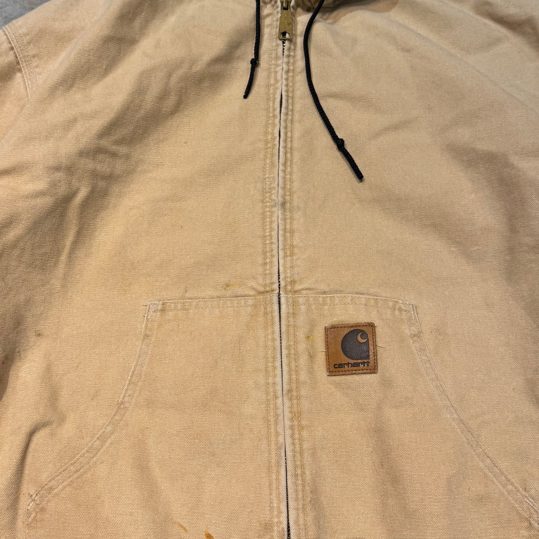 古着 USA製 80's~ Carhartt/ カーハート/ アクティブジャケット/ ダック地/ 裏地キルティング/ サイズXL