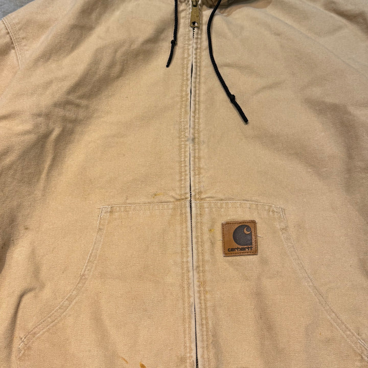 古着 USA製 80's~ Carhartt/ カーハート/ アクティブジャケット/ ダック地/ 裏地キルティング/ サイズXL