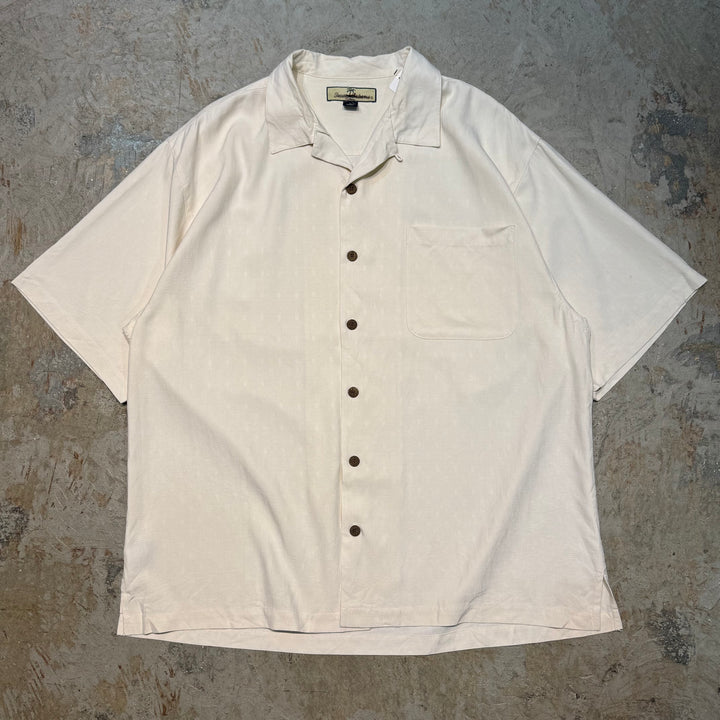 古着 TOMMY BAHAMA/トミーバハマ/半袖シャツ/開襟/シルク/サイズL