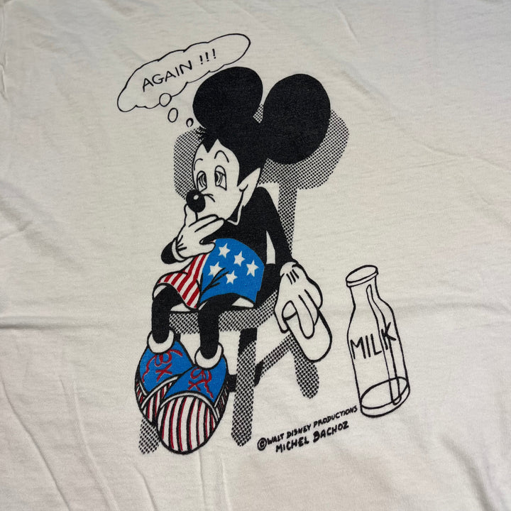 #4286 Unknow/short sleeve t-shirt Tee/シングルステッチ/半袖Tシャツ/90's/ミッキー/サイズL相当