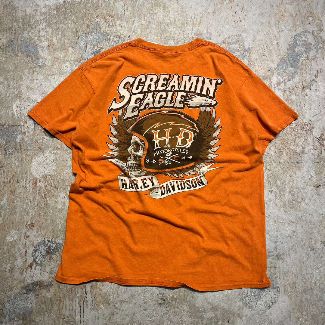 古着 Harley-Davidson/ハーレー ダビッドソン Screamin Eagle プリントTシャツ サイズXL相当