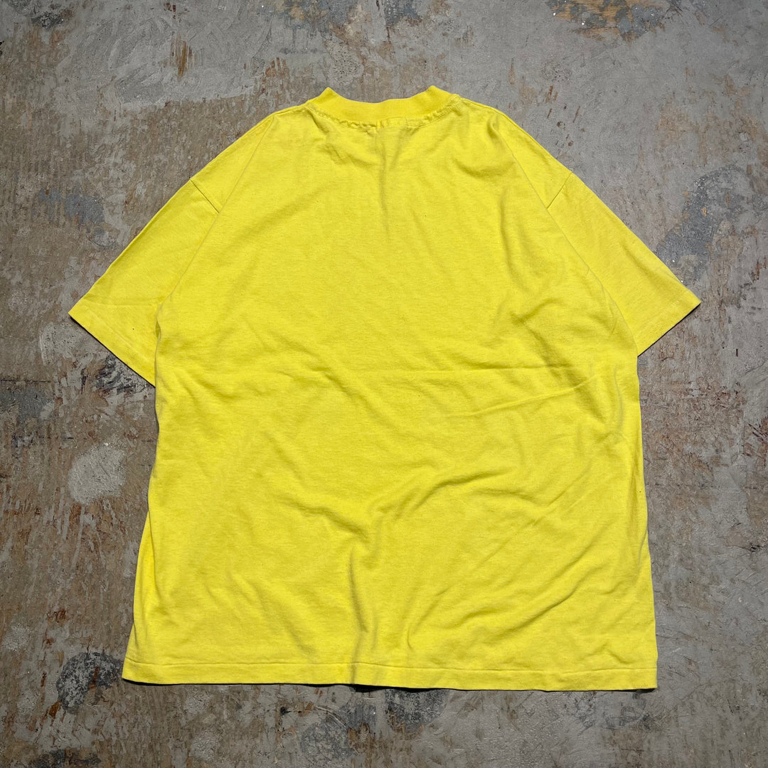 #4499 古着 80's~ hanes/short sleeve print t-shirt Tee/半袖プリントTシャツ/シングルステッチ/サイズXL