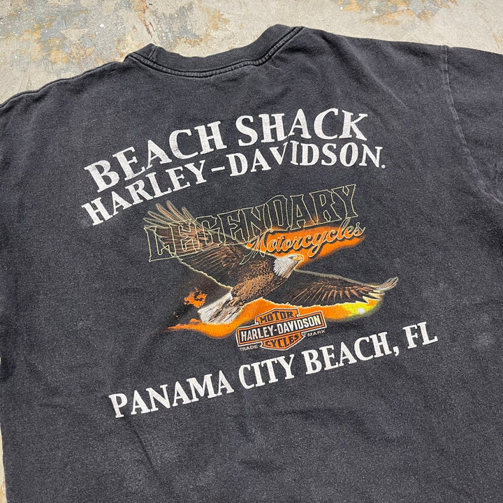 古着 USA製 Harley-Davidson/ハーレー ダビッドソン / フロリダ州パナマ･シティ･ビーチ ストア/ プリントTシャツ / サイズL相当