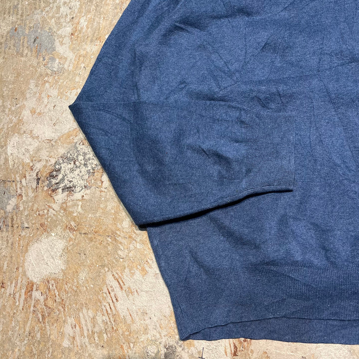 #3702古着/ラルフローレン/POLObyRalphLauren/コットンニット/Cottonknit/Ｖネック/サイズXXL