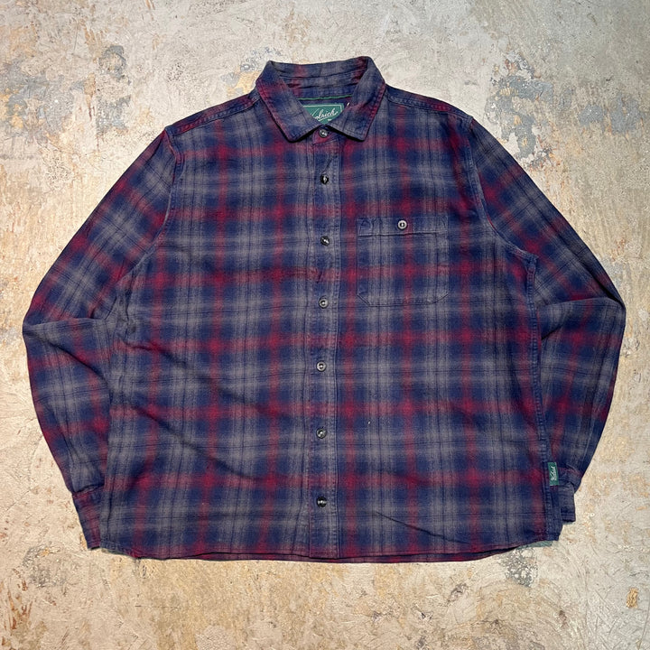 古着 WOOLRICH/ ウールリッチ/ コットンフランネルシャツ/ チェック柄/ リメイク/ サイズL