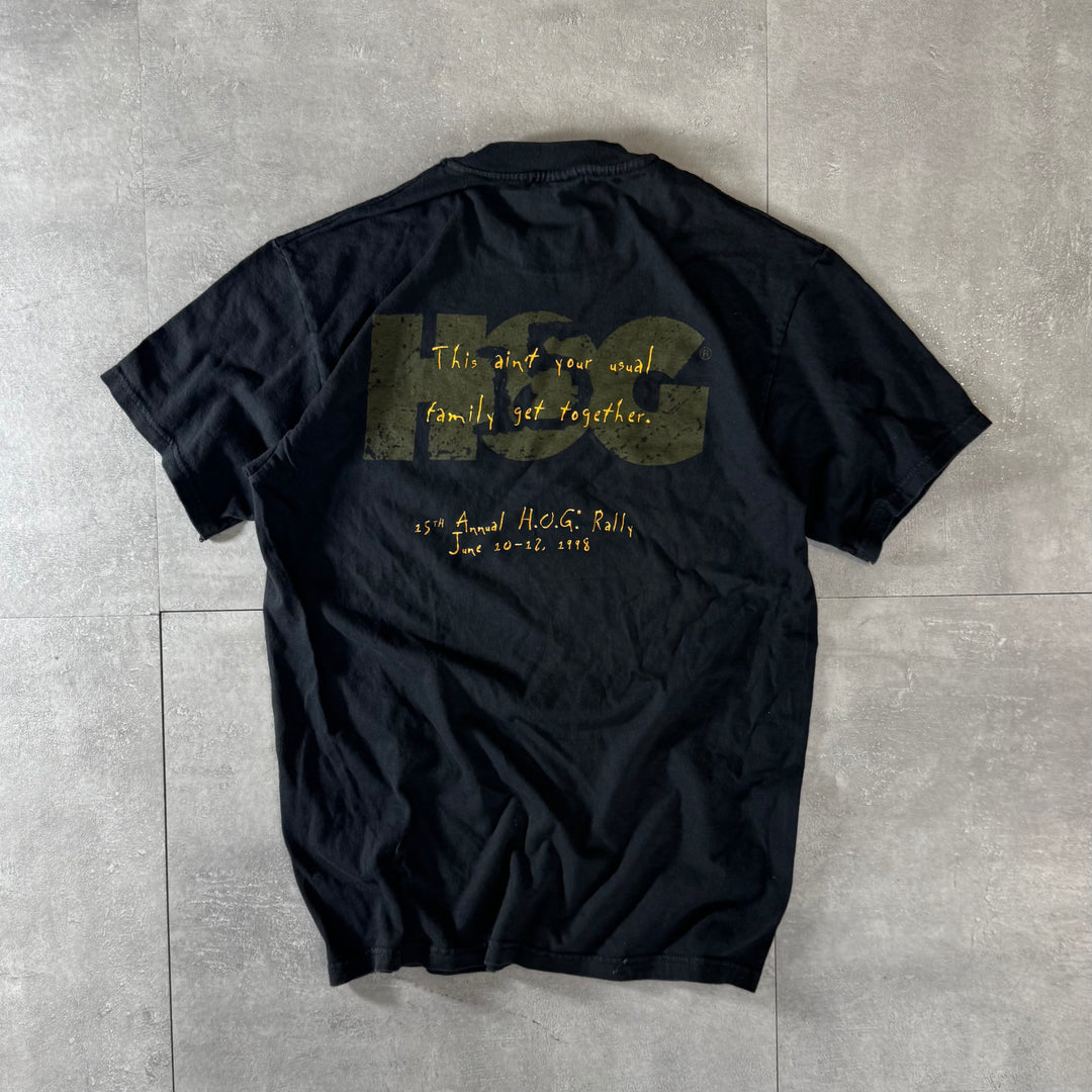 古着 USA製 90's Harley-Davidson ハーレーダビッドソン 15周年記念デザインプリントTシャツ サイズM