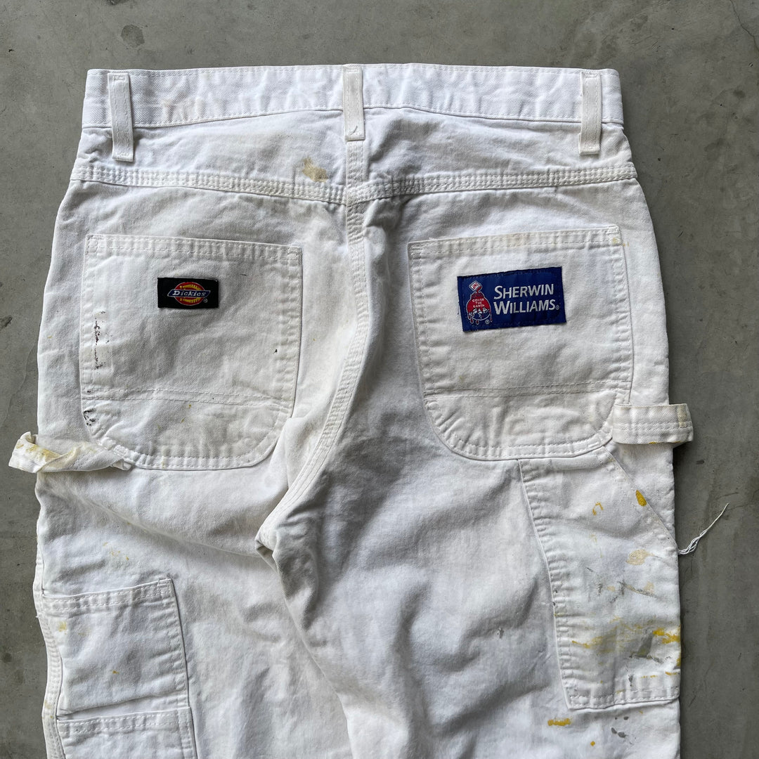 古着 Dickies×SHERWIN WILLIAMS/ディッキーズ× シャーウィン・ウィリアムズ/ ペインターパンツ / 企業ロゴ/ 実寸サイズ29×29