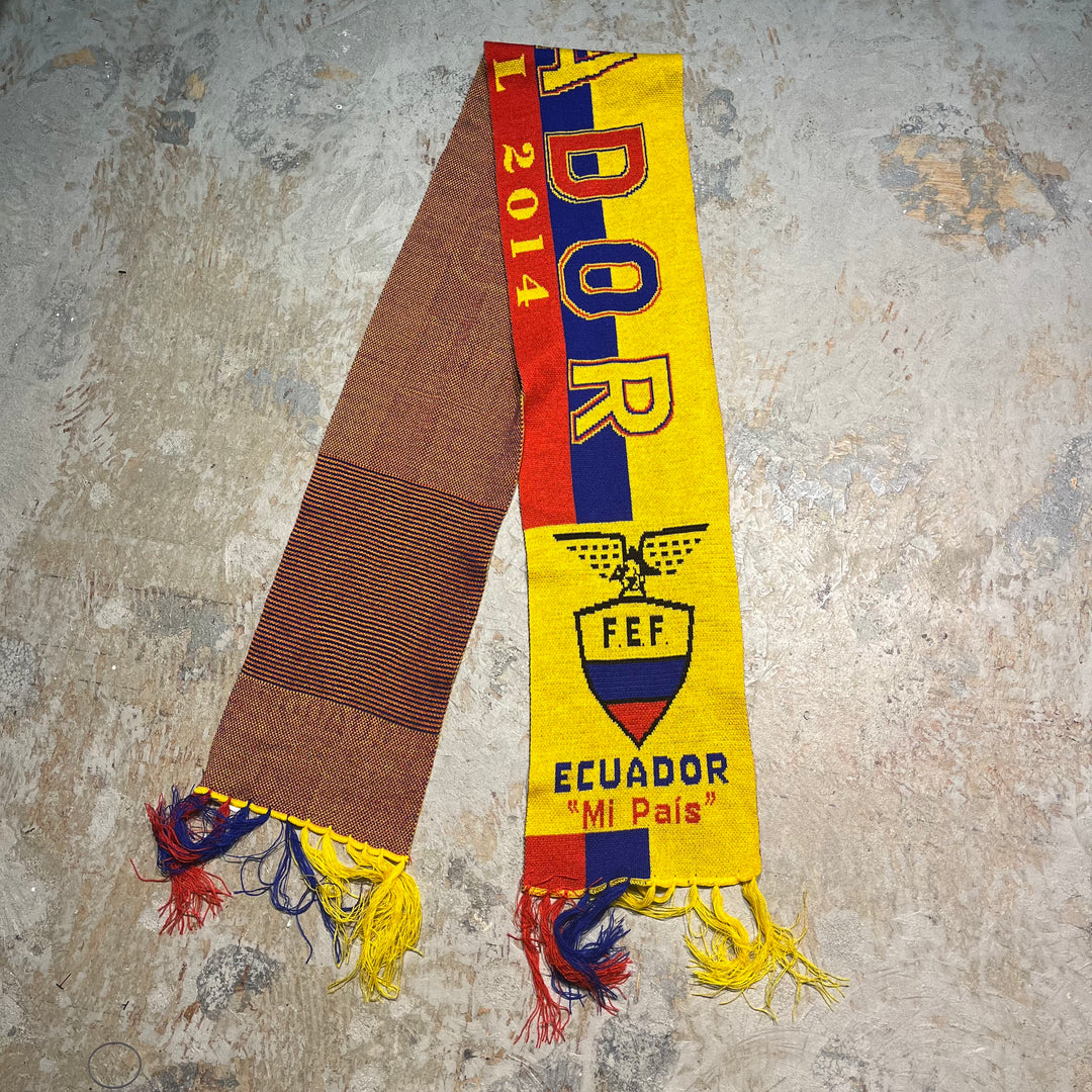 #3034　古着 スポーツマフラー/ECUADOR/BRASIL 2014/F.E.F.