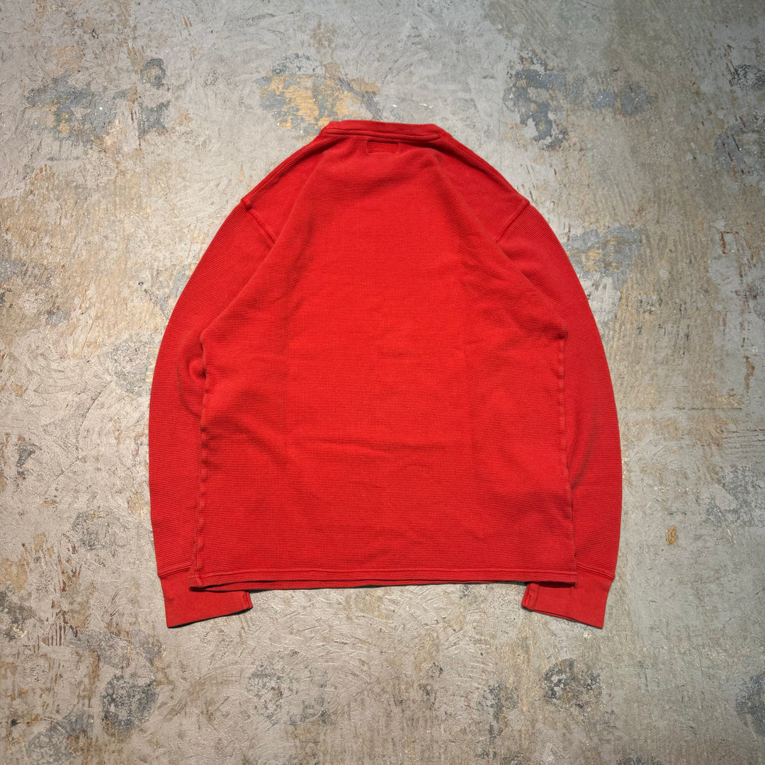 古着 POLO RALPH LAUREN/ポロラルフローレン/ クルーネックワッフルロングスリーブTシャツ/ サイズXL