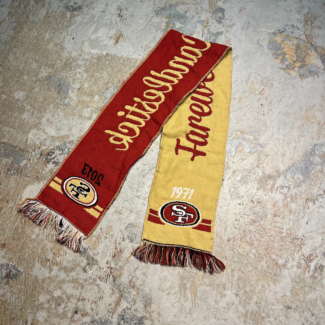 #3042　古着 スポーツマフラー/San Francisco SF 49ERS FAREWELL
