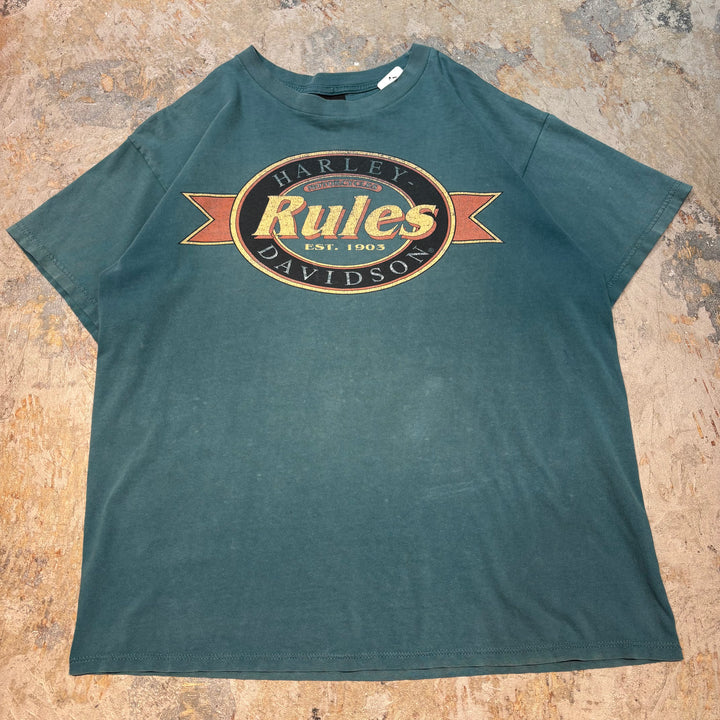 古着 USA製 Harley-Davidson/ハーレーダビッドソン/ プリントTシャツ/ サイズXL