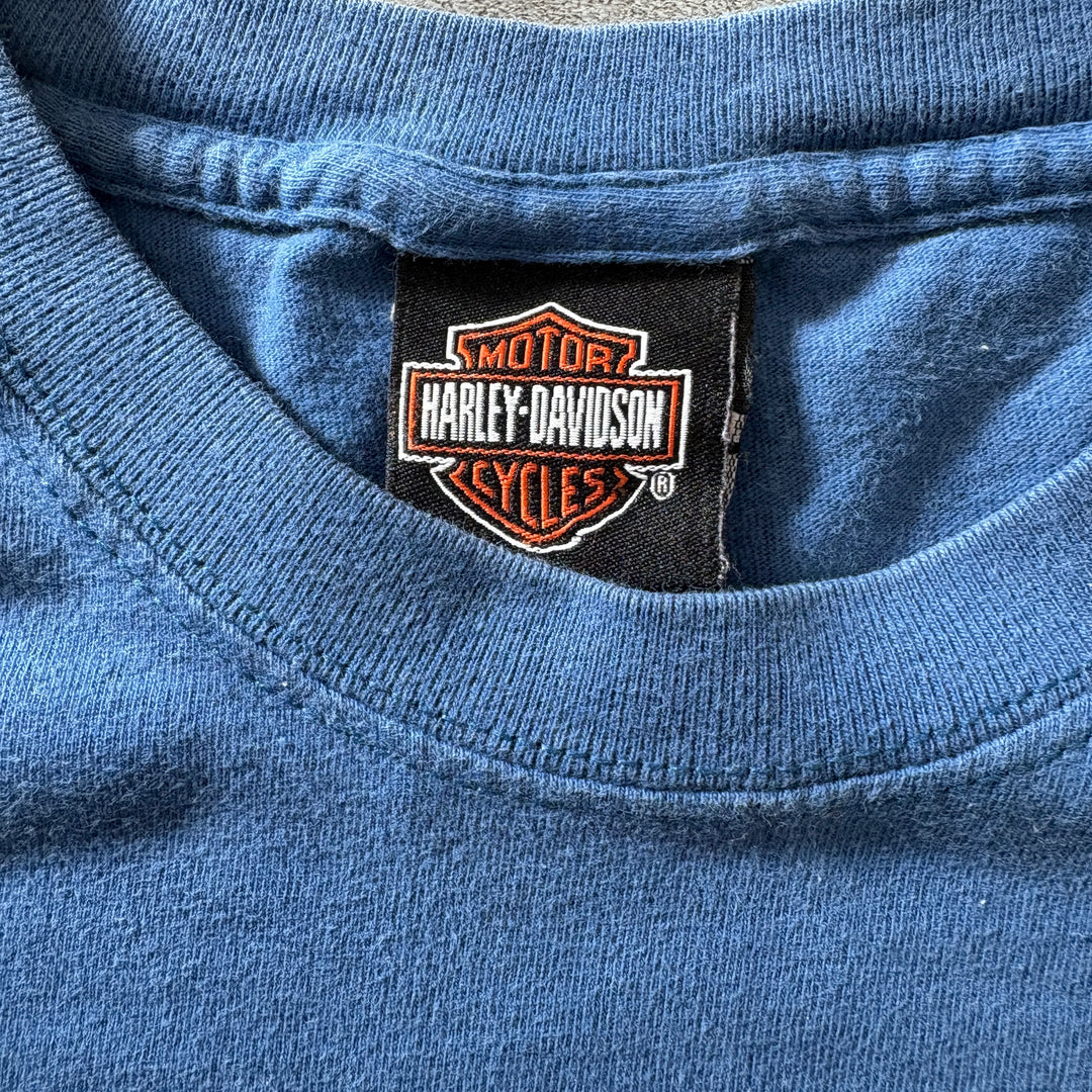 古着 USA製 Harley-Davidson ハーレーダビッドソン プリントTシャツ アメカジ サイズL
