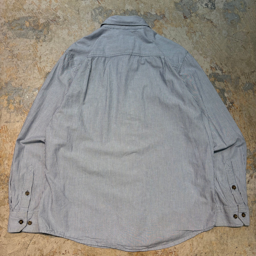 古着 carhartt/カーハート/ ボタンダウン長袖シャツ/ ストライプ/ サイズM